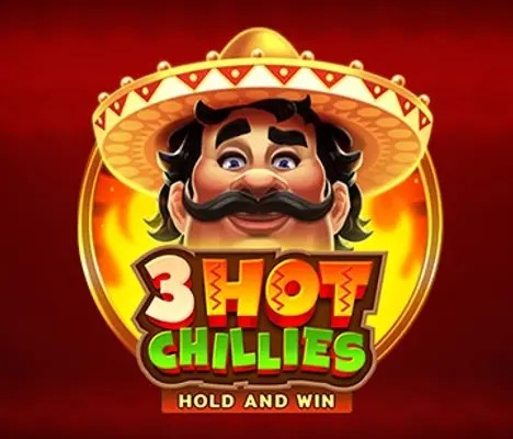 3 Hot Chillies slot logo by 3 Oaks Gaming at b7 casino